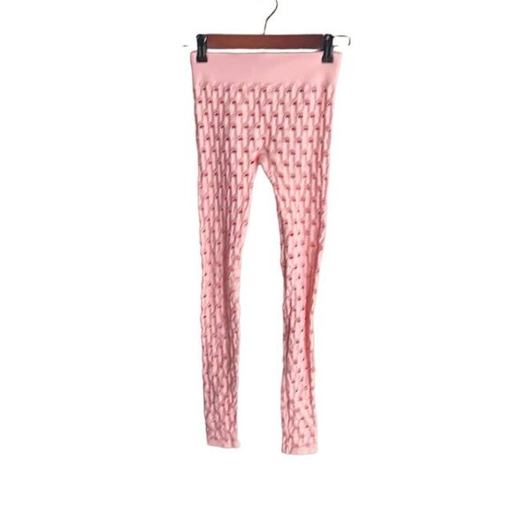 MAISIE WILEN Perforated Leggings Pink - Picture 2 of 16